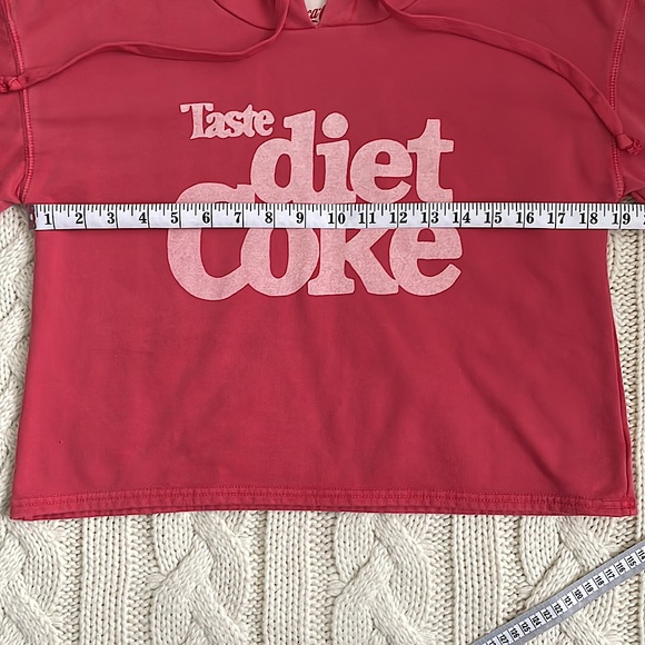 🌼2 for $20🌼 American Eagle Coca Cola Cropped Pullover Hoodie - Picture 7 of 8
